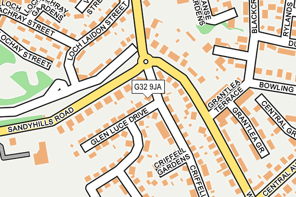 G32 9JA map - OS OpenMap – Local (Ordnance Survey) G32 9JA map - OS OpenMap – Local (Ordnance Survey)