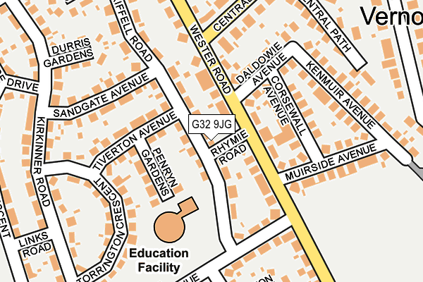 G32 9JG map - OS OpenMap – Local (Ordnance Survey) G32 9JG map - OS OpenMap – Local (Ordnance Survey)