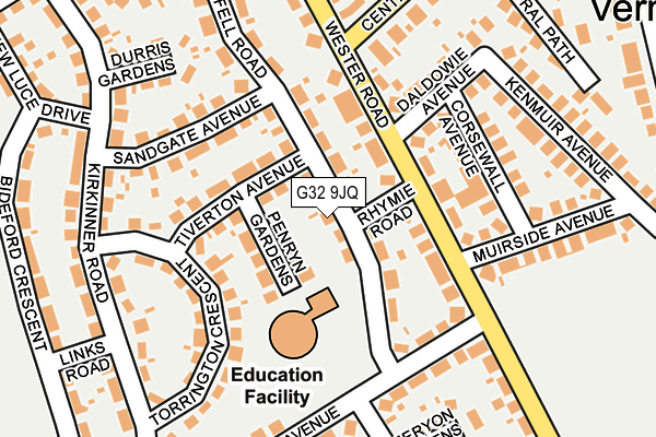 G32 9JQ map - OS OpenMap – Local (Ordnance Survey) G32 9JQ map - OS OpenMap – Local (Ordnance Survey)