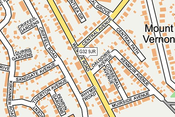 G32 9JR map - OS OpenMap – Local (Ordnance Survey) G32 9JR map - OS OpenMap – Local (Ordnance Survey)