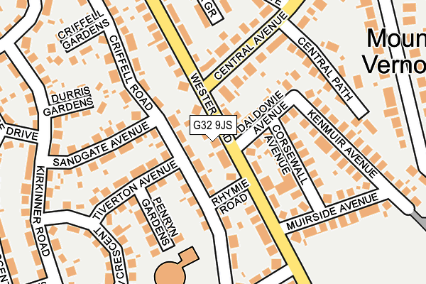 G32 9JS map - OS OpenMap – Local (Ordnance Survey) G32 9JS map - OS OpenMap – Local (Ordnance Survey)