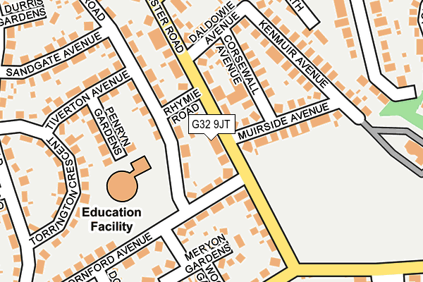 G32 9JT map - OS OpenMap – Local (Ordnance Survey) G32 9JT map - OS OpenMap – Local (Ordnance Survey)