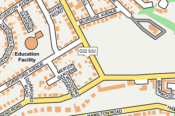 G32 9JU map - OS OpenMap – Local (Ordnance Survey) G32 9JU map - OS OpenMap – Local (Ordnance Survey)