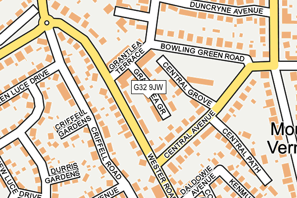 G32 9JW map - OS OpenMap – Local (Ordnance Survey) G32 9JW map - OS OpenMap – Local (Ordnance Survey)