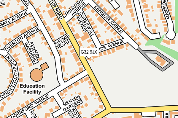 G32 9JX map - OS OpenMap – Local (Ordnance Survey) G32 9JX map - OS OpenMap – Local (Ordnance Survey)