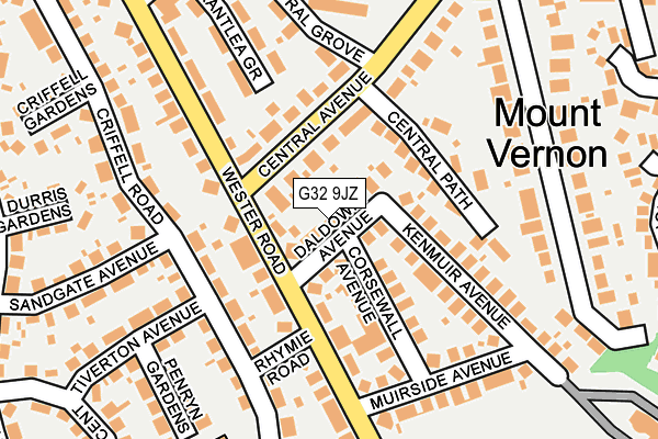 G32 9JZ map - OS OpenMap – Local (Ordnance Survey) G32 9JZ map - OS OpenMap – Local (Ordnance Survey)