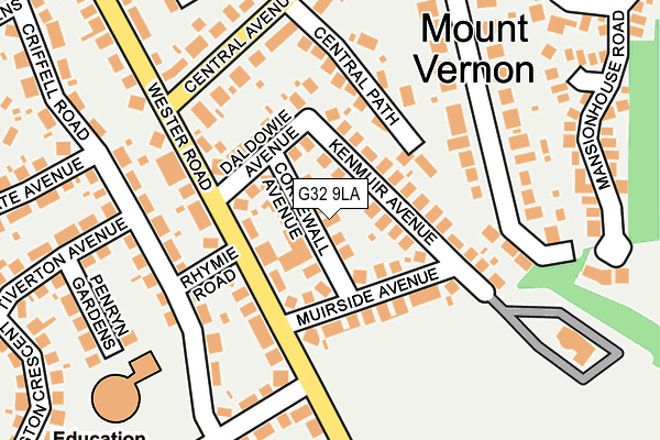 G32 9LA map - OS OpenMap – Local (Ordnance Survey) G32 9LA map - OS OpenMap – Local (Ordnance Survey)
