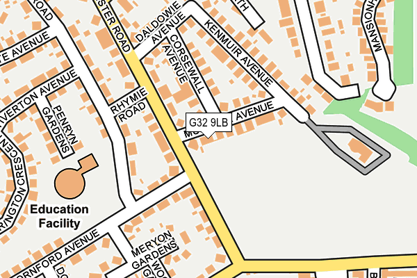 G32 9LB map - OS OpenMap – Local (Ordnance Survey) G32 9LB map - OS OpenMap – Local (Ordnance Survey)