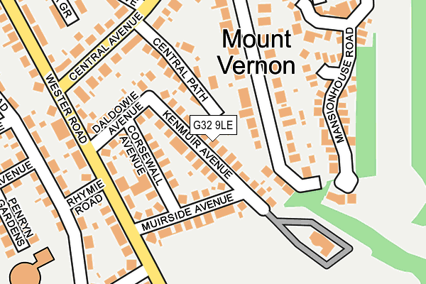 G32 9LE map - OS OpenMap – Local (Ordnance Survey) G32 9LE map - OS OpenMap – Local (Ordnance Survey)