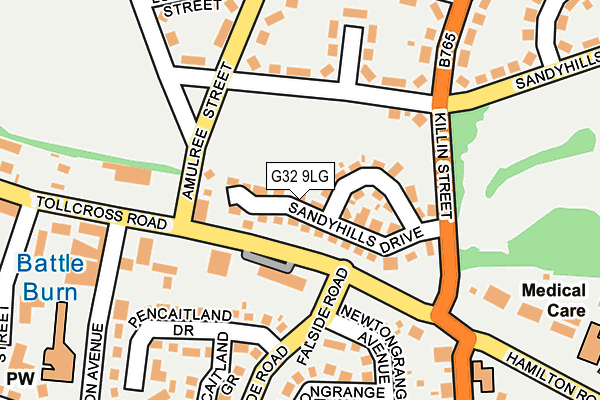 G32 9LG map - OS OpenMap – Local (Ordnance Survey) G32 9LG map - OS OpenMap – Local (Ordnance Survey)