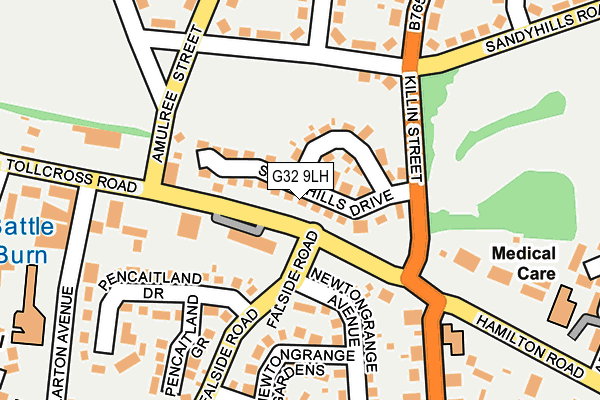 G32 9LH map - OS OpenMap – Local (Ordnance Survey) G32 9LH map - OS OpenMap – Local (Ordnance Survey)