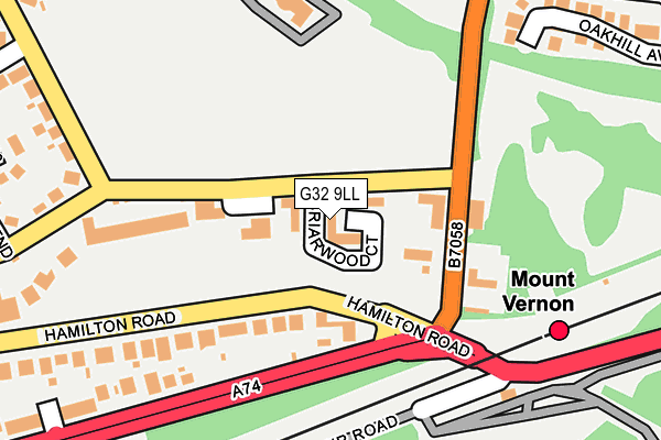 G32 9LL map - OS OpenMap – Local (Ordnance Survey) G32 9LL map - OS OpenMap – Local (Ordnance Survey)