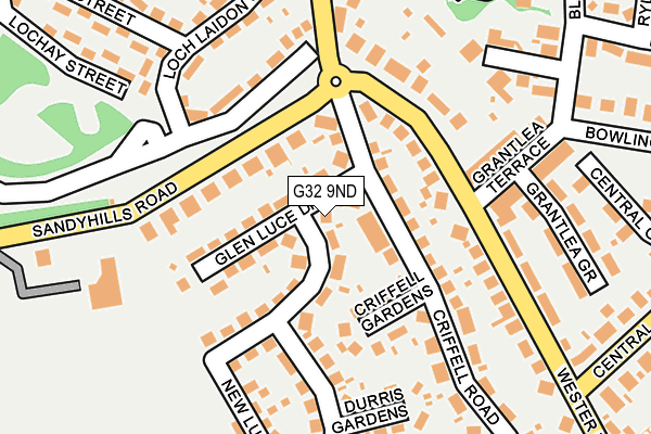 G32 9ND map - OS OpenMap – Local (Ordnance Survey) G32 9ND map - OS OpenMap – Local (Ordnance Survey)