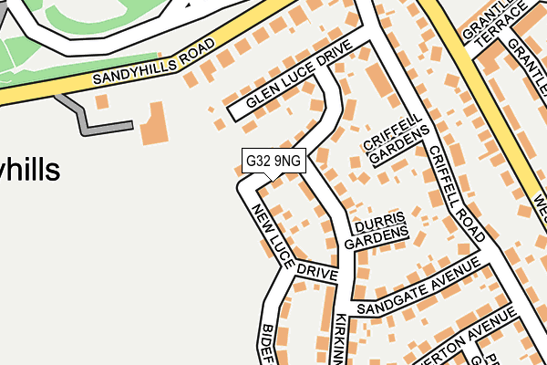 G32 9NG map - OS OpenMap – Local (Ordnance Survey) G32 9NG map - OS OpenMap – Local (Ordnance Survey)