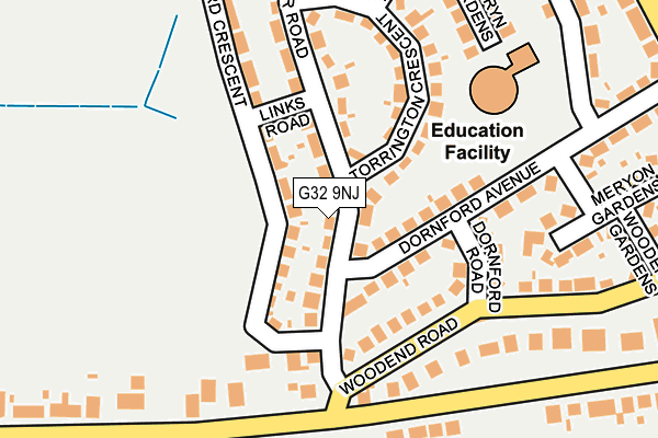 G32 9NJ map - OS OpenMap – Local (Ordnance Survey) G32 9NJ map - OS OpenMap – Local (Ordnance Survey)
