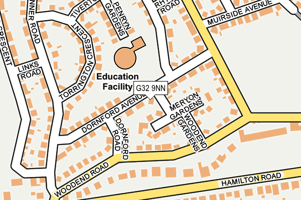 G32 9NN map - OS OpenMap – Local (Ordnance Survey) G32 9NN map - OS OpenMap – Local (Ordnance Survey)