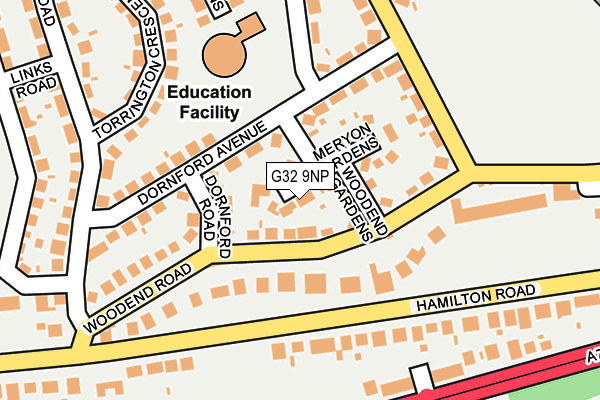 G32 9NP map - OS OpenMap – Local (Ordnance Survey) G32 9NP map - OS OpenMap – Local (Ordnance Survey)