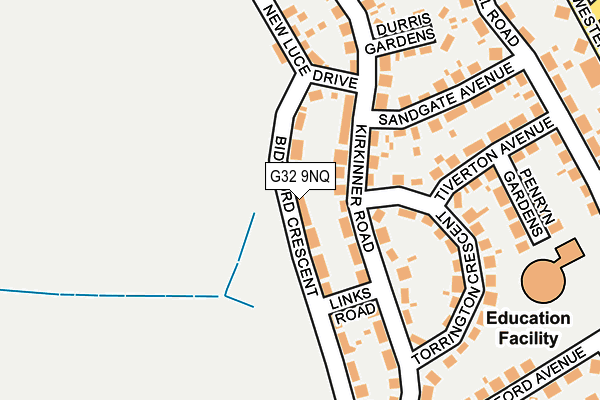G32 9NQ map - OS OpenMap – Local (Ordnance Survey)