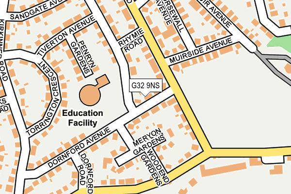 G32 9NS map - OS OpenMap – Local (Ordnance Survey) G32 9NS map - OS OpenMap – Local (Ordnance Survey)