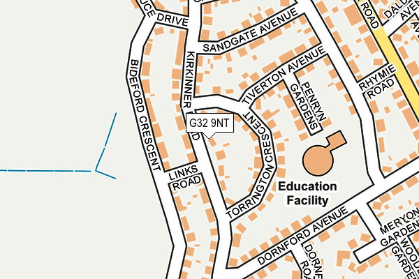 G32 9NT map - OS OpenMap – Local (Ordnance Survey) G32 9NT map - OS OpenMap – Local (Ordnance Survey)
