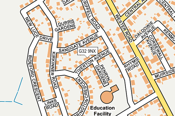 G32 9NX map - OS OpenMap – Local (Ordnance Survey) G32 9NX map - OS OpenMap – Local (Ordnance Survey)