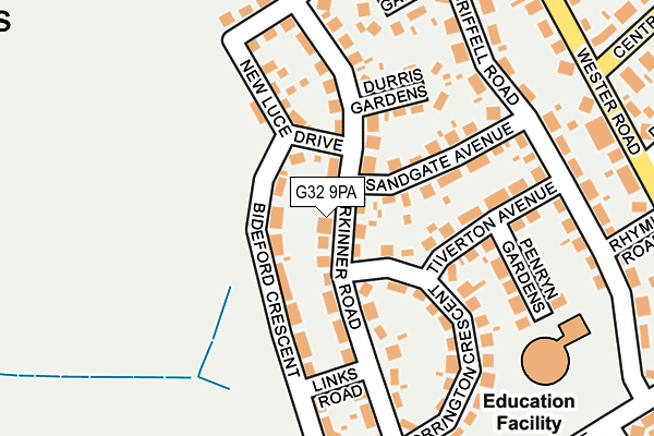 G32 9PA map - OS OpenMap – Local (Ordnance Survey) G32 9PA map - OS OpenMap – Local (Ordnance Survey)