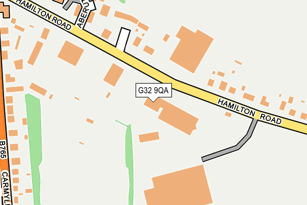 G32 9QA map - OS OpenMap – Local (Ordnance Survey) G32 9QA map - OS OpenMap – Local (Ordnance Survey)
