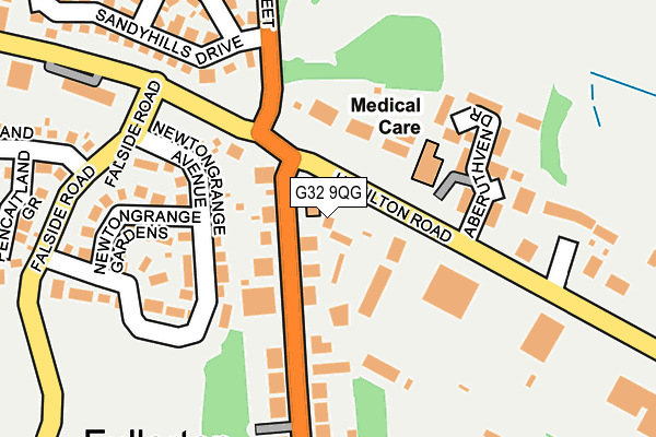 G32 9QG map - OS OpenMap – Local (Ordnance Survey) G32 9QG map - OS OpenMap – Local (Ordnance Survey)