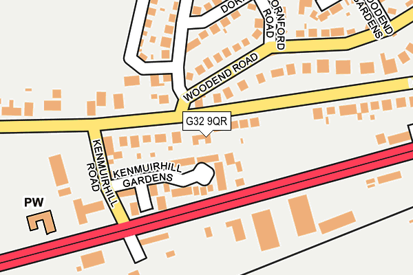 G32 9QR map - OS OpenMap – Local (Ordnance Survey) G32 9QR map - OS OpenMap – Local (Ordnance Survey)