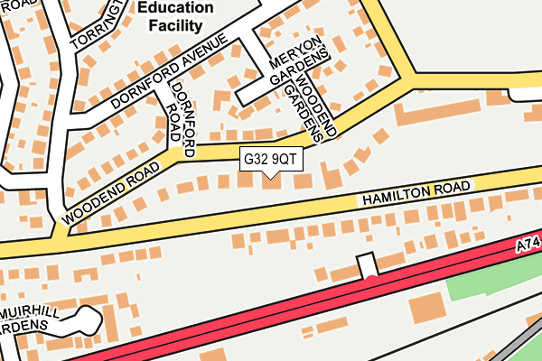 G32 9QT map - OS OpenMap – Local (Ordnance Survey) G32 9QT map - OS OpenMap – Local (Ordnance Survey)
