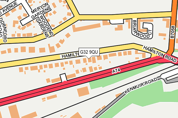 G32 9QU map - OS OpenMap – Local (Ordnance Survey) G32 9QU map - OS OpenMap – Local (Ordnance Survey)