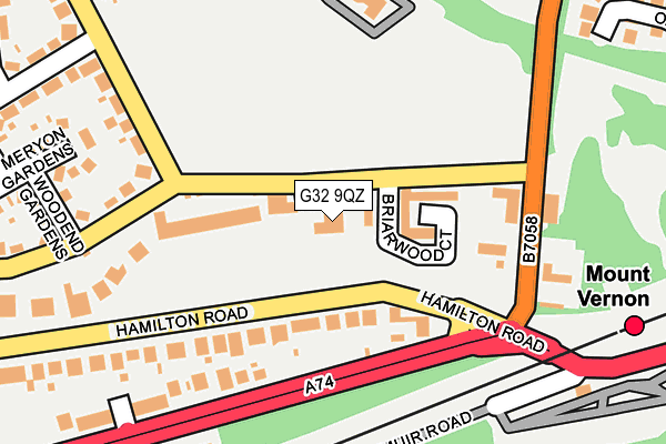 G32 9QZ map - OS OpenMap – Local (Ordnance Survey) G32 9QZ map - OS OpenMap – Local (Ordnance Survey)