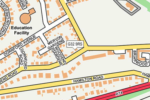 G32 9RS map - OS OpenMap – Local (Ordnance Survey) G32 9RS map - OS OpenMap – Local (Ordnance Survey)