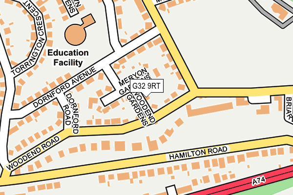 G32 9RT map - OS OpenMap – Local (Ordnance Survey) G32 9RT map - OS OpenMap – Local (Ordnance Survey)