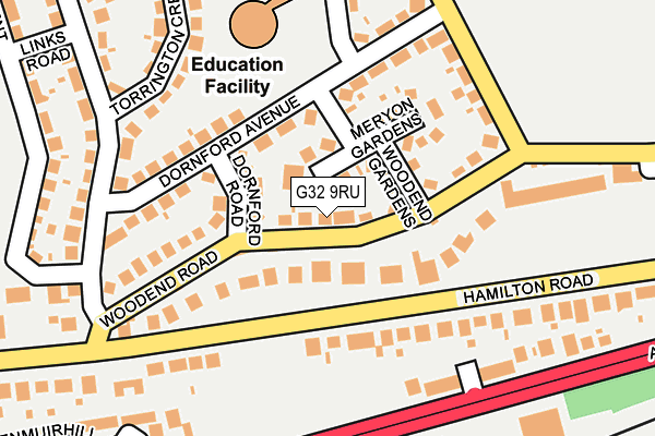 G32 9RU map - OS OpenMap – Local (Ordnance Survey) G32 9RU map - OS OpenMap – Local (Ordnance Survey)