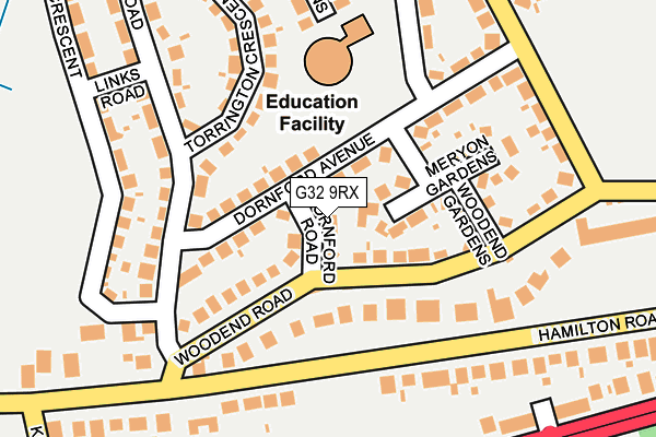G32 9RX map - OS OpenMap – Local (Ordnance Survey) G32 9RX map - OS OpenMap – Local (Ordnance Survey)