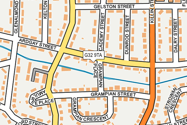 G32 9TA map - OS OpenMap – Local (Ordnance Survey) G32 9TA map - OS OpenMap – Local (Ordnance Survey)