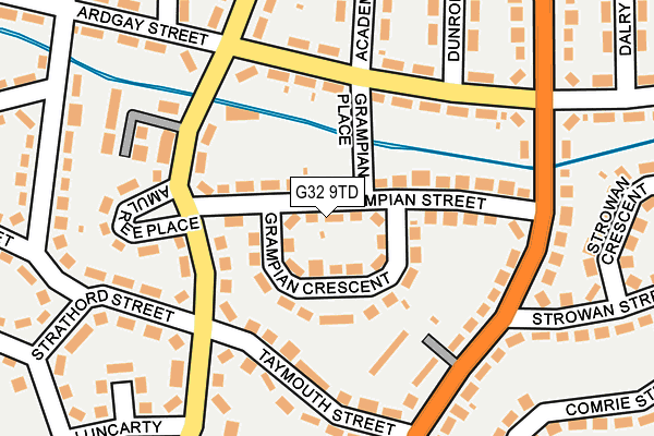 G32 9TD map - OS OpenMap – Local (Ordnance Survey) G32 9TD map - OS OpenMap – Local (Ordnance Survey)