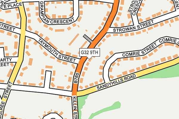 G32 9TH map - OS OpenMap – Local (Ordnance Survey) G32 9TH map - OS OpenMap – Local (Ordnance Survey)