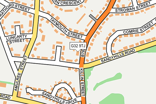 G32 9TJ map - OS OpenMap – Local (Ordnance Survey) G32 9TJ map - OS OpenMap – Local (Ordnance Survey)
