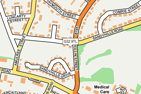 G32 9TL map - OS OpenMap – Local (Ordnance Survey) G32 9TL map - OS OpenMap – Local (Ordnance Survey)