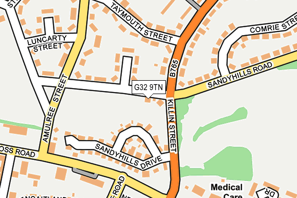 G32 9TN map - OS OpenMap – Local (Ordnance Survey) G32 9TN map - OS OpenMap – Local (Ordnance Survey)