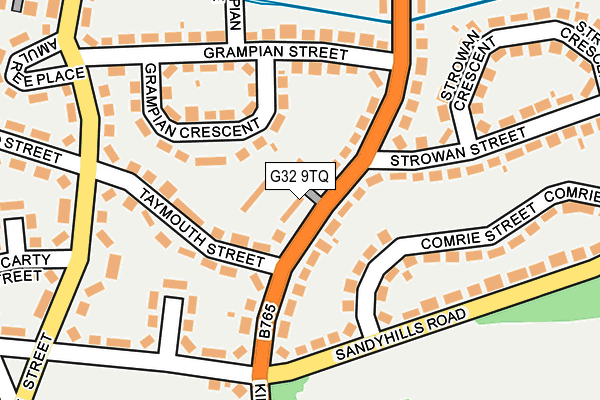 G32 9TQ map - OS OpenMap – Local (Ordnance Survey) G32 9TQ map - OS OpenMap – Local (Ordnance Survey)
