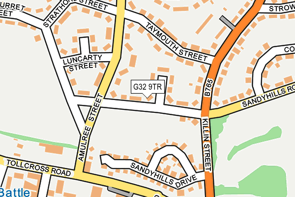 G32 9TR map - OS OpenMap – Local (Ordnance Survey) G32 9TR map - OS OpenMap – Local (Ordnance Survey)