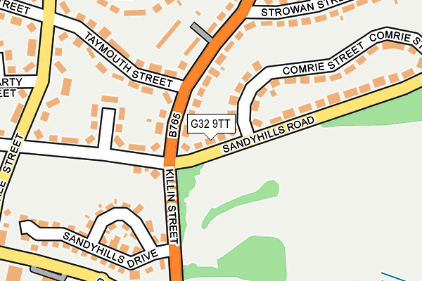 G32 9TT map - OS OpenMap – Local (Ordnance Survey) G32 9TT map - OS OpenMap – Local (Ordnance Survey)