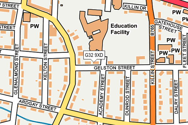 G32 9XD map - OS OpenMap – Local (Ordnance Survey) G32 9XD map - OS OpenMap – Local (Ordnance Survey)