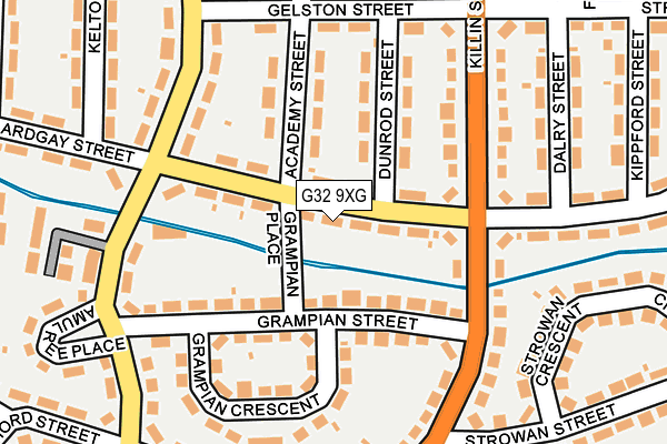 G32 9XG map - OS OpenMap – Local (Ordnance Survey) G32 9XG map - OS OpenMap – Local (Ordnance Survey)