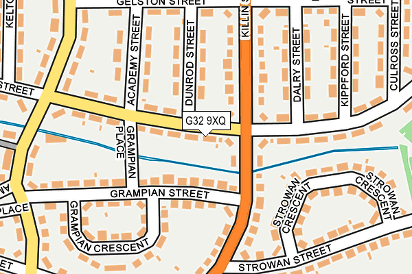 G32 9XQ map - OS OpenMap – Local (Ordnance Survey) G32 9XQ map - OS OpenMap – Local (Ordnance Survey)