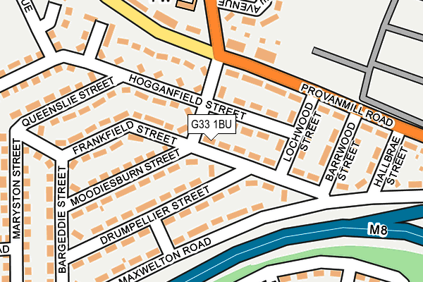 G33 1BU map - OS OpenMap – Local (Ordnance Survey) G33 1BU map - OS OpenMap – Local (Ordnance Survey)