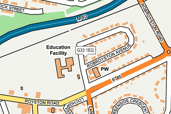 G33 1EQ map - OS OpenMap – Local (Ordnance Survey) G33 1EQ map - OS OpenMap – Local (Ordnance Survey)